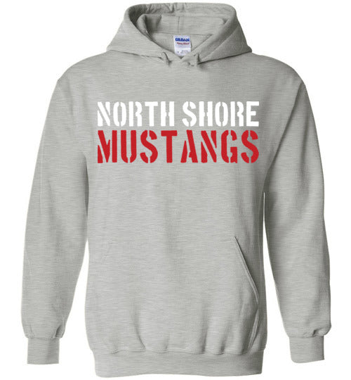 North Shore High School Sports Grey Hoodie 17