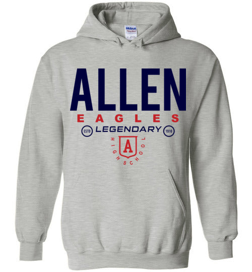 Allen High School Sports Grey Unisex Hoodie 03