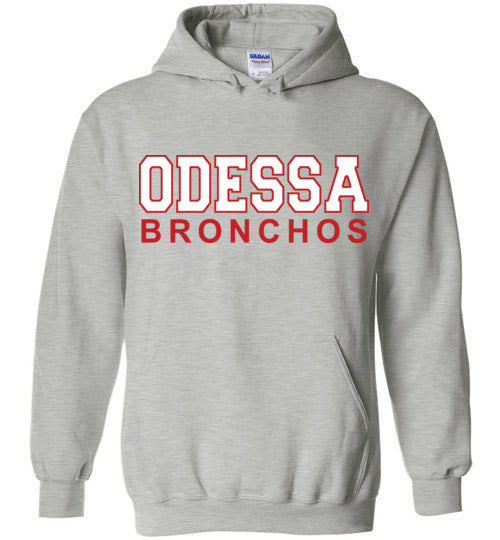 Odessa High School Sports Grey Classic Hoodie 10