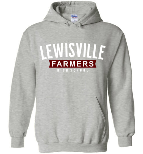 Lewisville High School Sports Grey Classic Hoodie 21