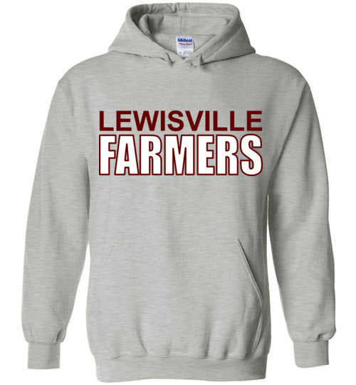 Lewisville High School Sports Grey Classic Hoodie 10