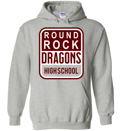 Round Rock High School Sports Grey Classic Hoodie 01