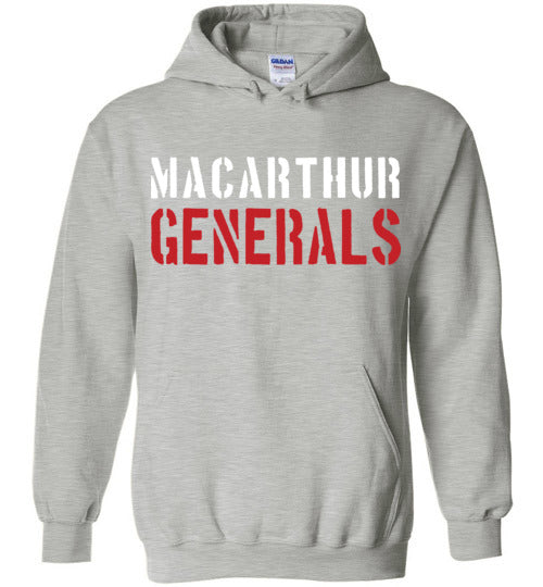 MacArthur High School Sports Grey Classic Hoodie 17