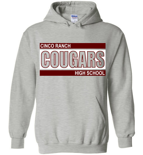 Cinco Ranch Cougars Grey Unisex Hoodie 98