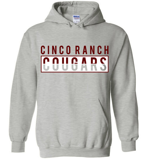 Cinco Ranch Cougars Grey Unisex Hoodie 31