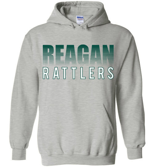 Reagan High School Rattlers Sports Grey Classic Hoodie 24