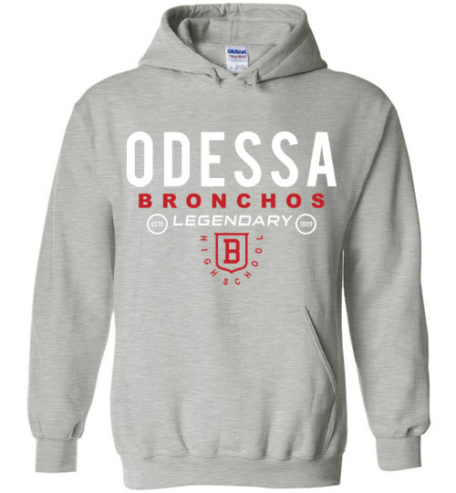 Odessa High School Sports Grey Classic Hoodie 03