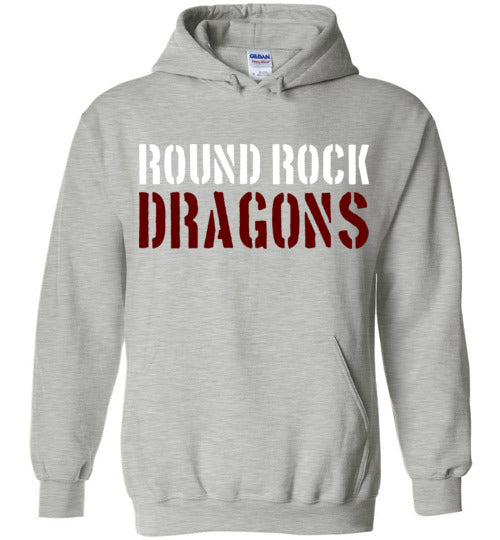 Round Rock High School Sports Grey Classic Hoodie 17