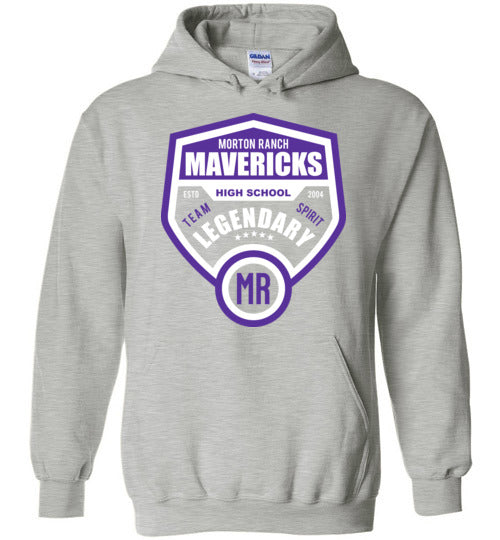 Morton Ranch High School Grey Unisex Hoodie 14