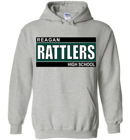 Reagan High School Rattlers Sports Grey Classic Hoodie 98