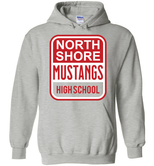 North Shore High School Sports Grey Hoodie 01