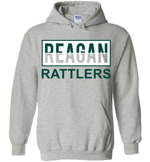 Reagan High School Rattlers Sports Grey Classic Hoodie 31