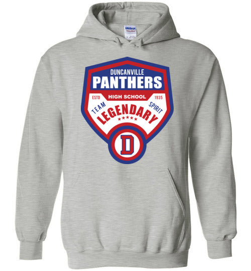 Duncanville High School Sports Grey Hoodie 14