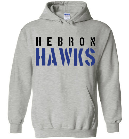 Hebron High School Sports Grey Classic Hoodie 17