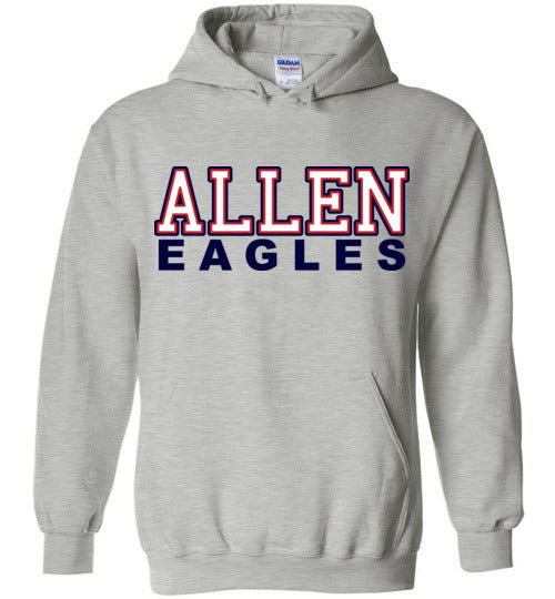 Allen High School Sports Grey Unisex Hoodie 10