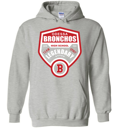 Odessa High School Sports Grey Classic Hoodie 14