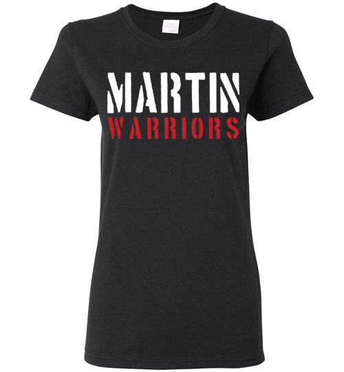 Martin High School Women's Black T-shirt 17