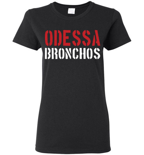 Odessa High School Women's Black T-shirt 17