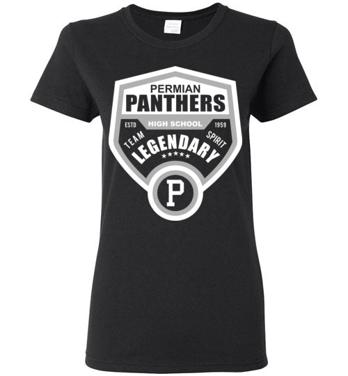 Permian High School Women's Black T-shirt 14