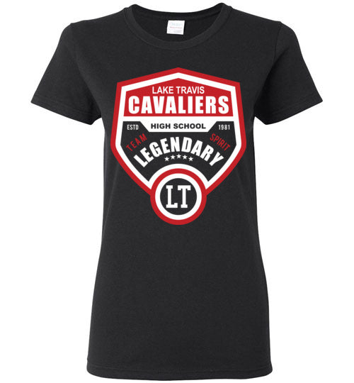 Lake Travis High School Women's Black T-shirt 14