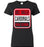 Del Valle High School Cardinals Women's Black T-shirt 01