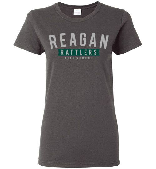 Reagan High School Rattlers Women's Dark Heather T-shirt 21