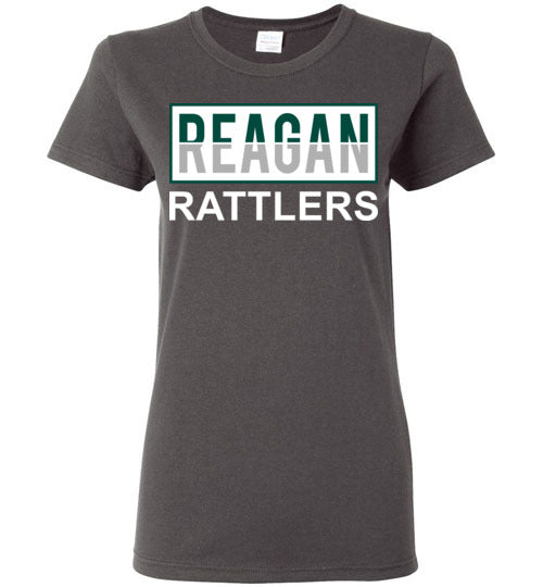 Reagan High School Rattlers Women's Dark Heather T-shirt 31