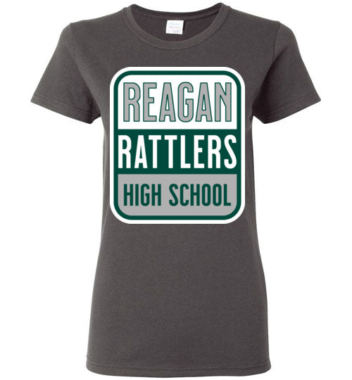 Reagan High School Rattlers Women's Dark Heather T-shirt 01