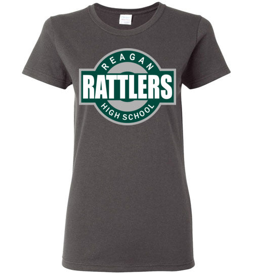 Reagan High School Rattlers Women's Dark Heather T-shirt 11