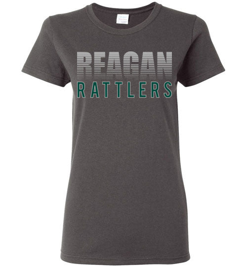 Reagan High School Rattlers Women's Dark Heather T-shirt 24