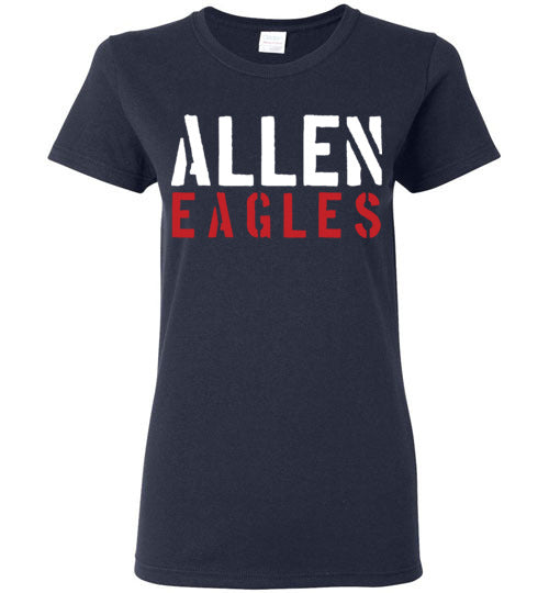 Allen High School Navy Women's T-shirt 17