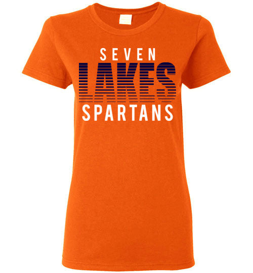Seven Lakes High School Orange Women's T-shirt 24