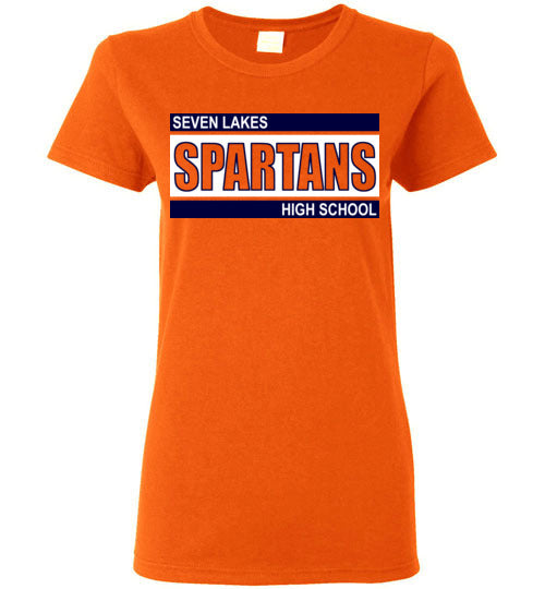 Seven Lakes High School Orange Women's T-shirt 98