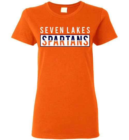 Seven Lakes High School Orange Women's T-shirt 31