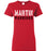 Martin High School Women's Red T-shirt 17