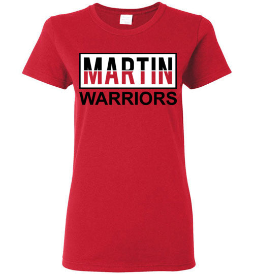 Martin High School Women's Red T-shirt 31