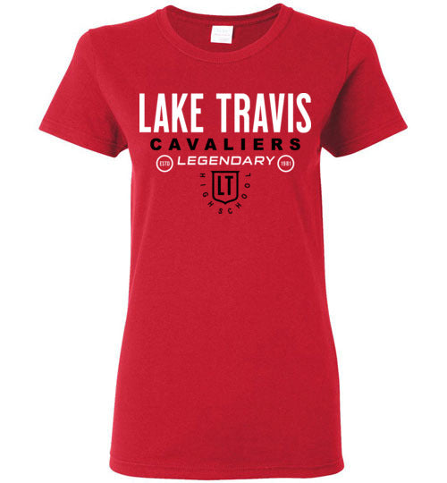 Lake Travis High School Women's Red T-shirt 03