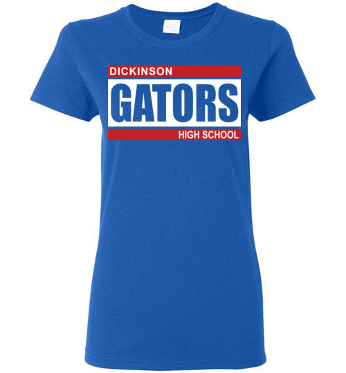 Dickinson High School Gators Women's Royal Blue T-shirt 98