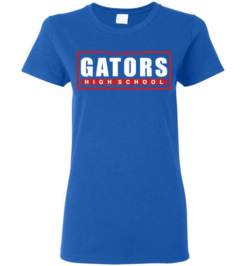 Dickinson High School Gators Women's Royal Blue T-shirt 49