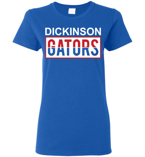 Dickinson High School Gators Women's Royal Blue T-shirt 31