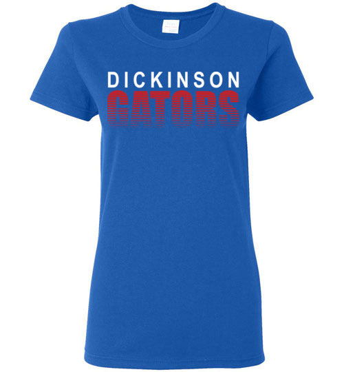 Dickinson High School Gators Women's Royal Blue T-shirt 24