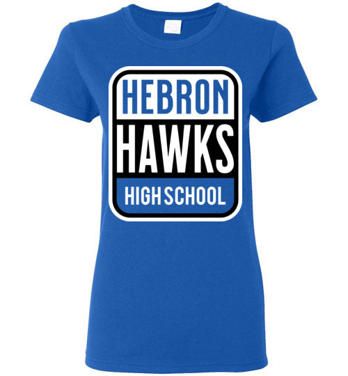 Hebron High School Women's Royal Blue T-shirt 01