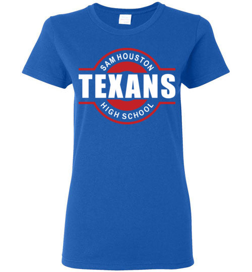 Sam Houston High School Women's Royal Blue T-shirt 11