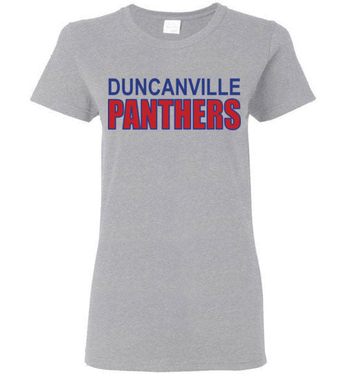 Duncanville High School Sports Grey Women's T-shirt 10