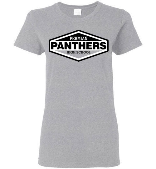 Permian High School Women's Sports Grey T-shirt 09