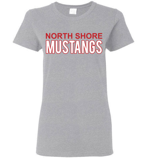 North Shore High School Sports Grey Women's T-shirt 10