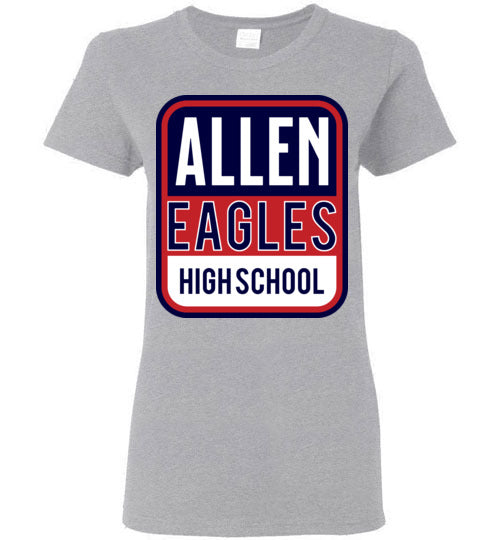 Allen High School Sports Grey Women's T-shirt 01