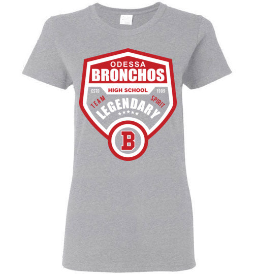 Odessa High School Sports Grey Women's T-shirt 14