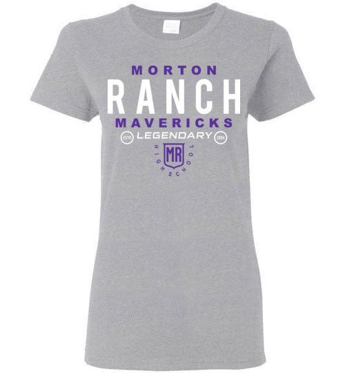 Morton Ranch High School Grey Women's T-shirt 03