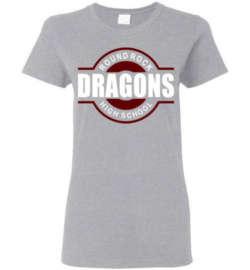 Round Rock High School Women's Sports Grey T-shirt 11